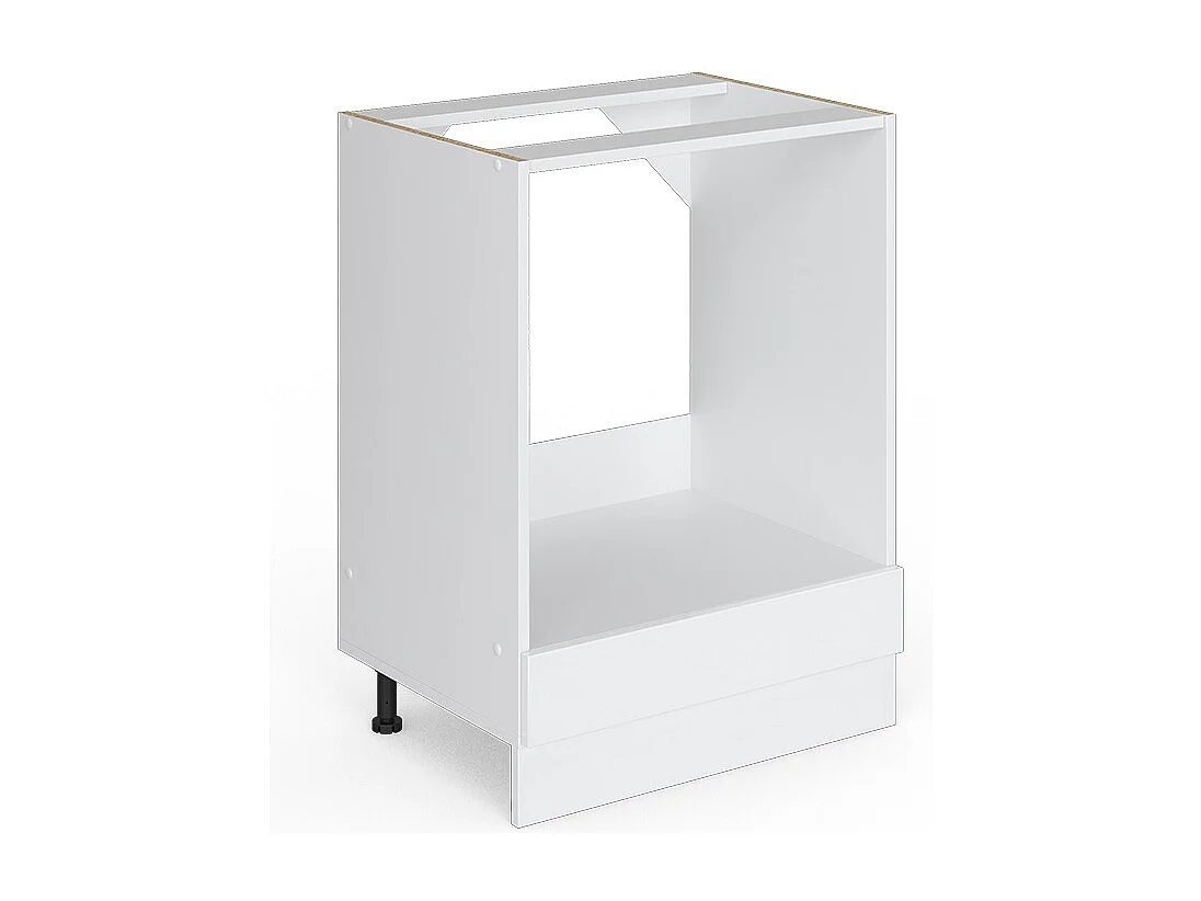 Meuble pour four blanc haute brillance 60x60x81.6 r-line