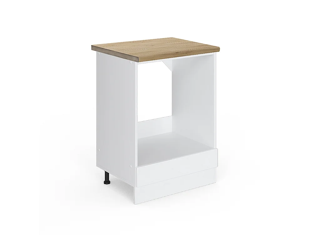 Meuble pour four blanc haute brillance 60x60x81.6 r-line