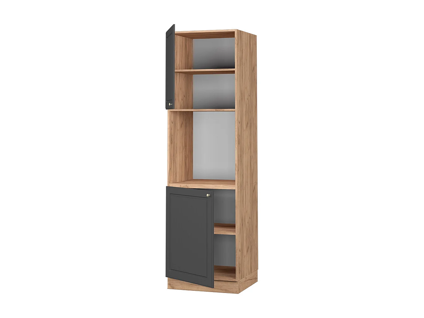 Meuble pour four anthracite-or 60x58x206.8 fame-line