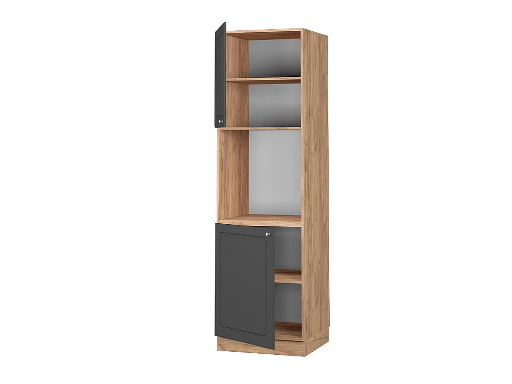 Armario para horno empotrado antracita-oro 60x58x206.8 fame-line