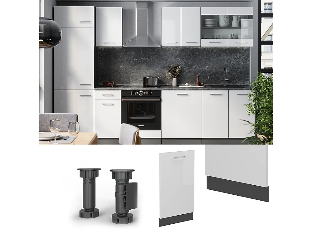 Façade blanc haute brillance 45x1.6x81.8 r-line