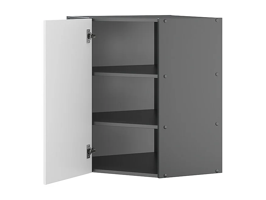 Elément haut de cuisine blanc campagne 57x34.1x72 fame-line