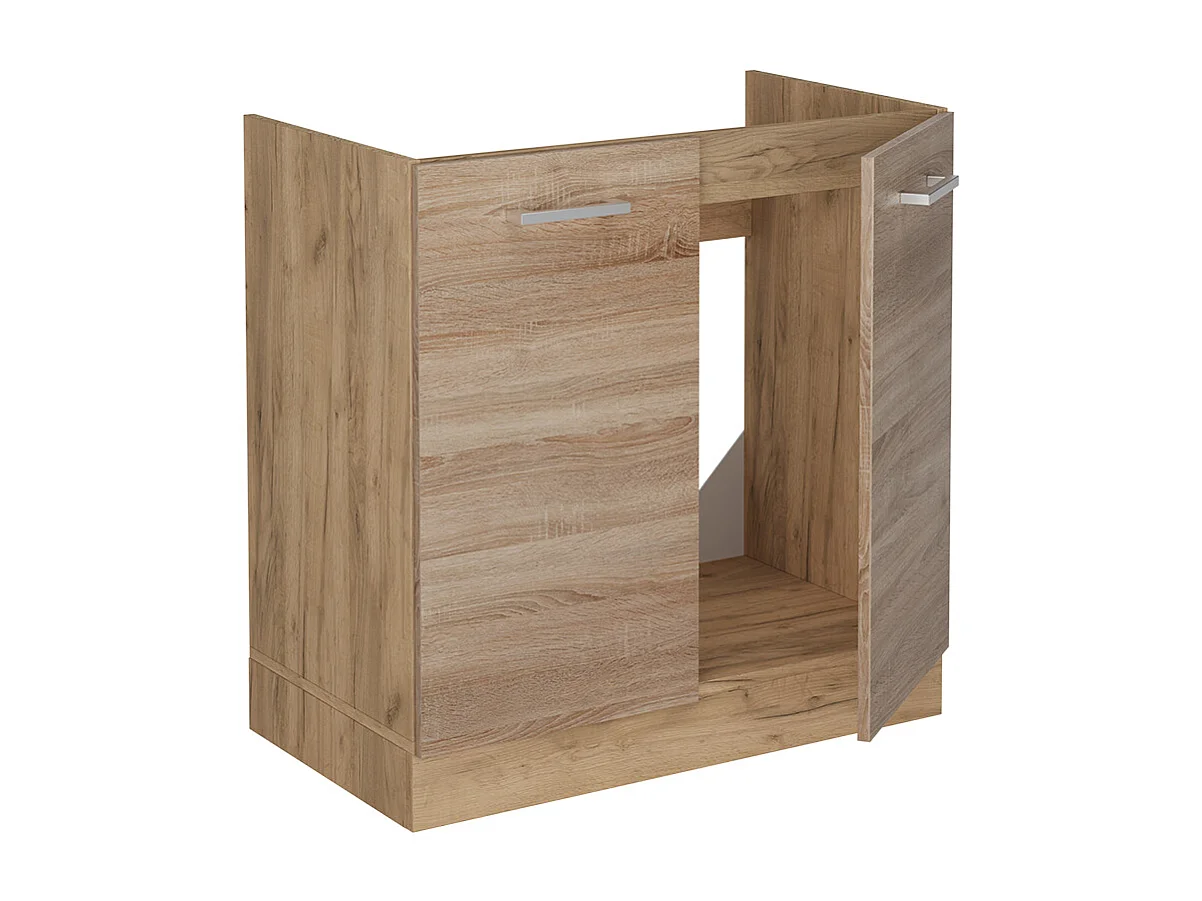 Meuble bas sous-évier sonoma 80x46x81.6 r-line