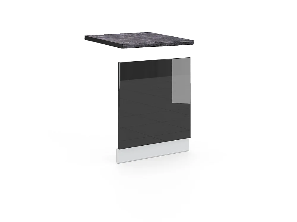 Frontblende anthrazit hochglanz 60x1.6x67.4 fame-line