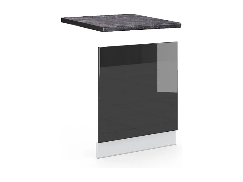 Pannello frontale antracite lucido 60x1.6x67.4 fame-line