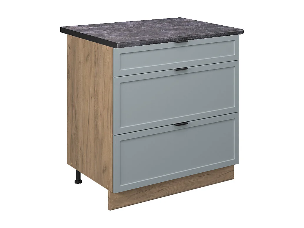 Küchenunterschrank hellblau-grau 80x60x82 fame-line