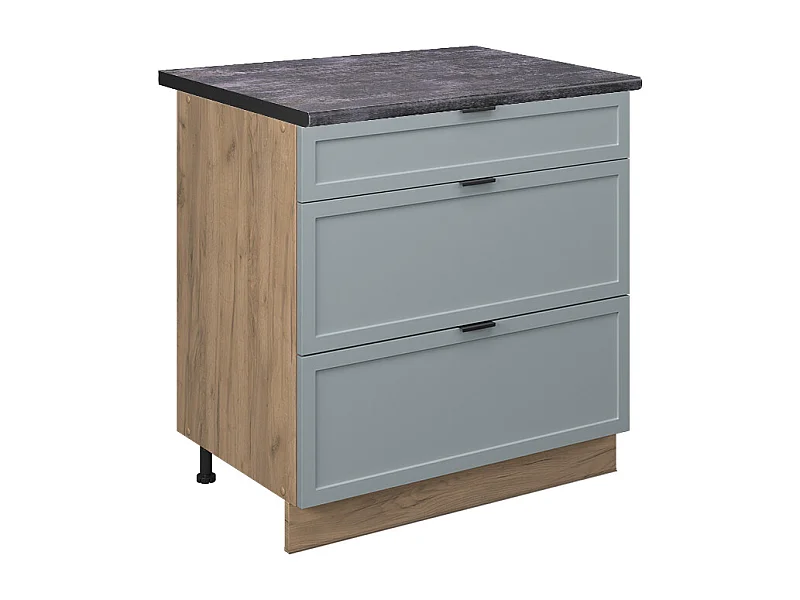 Küchenunterschrank hellblau-grau 80x60x82 fame-line