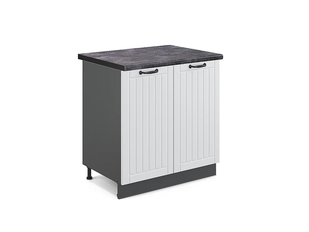 Mobile lavello cucina Bianco rustico 80x60x82 fame-line