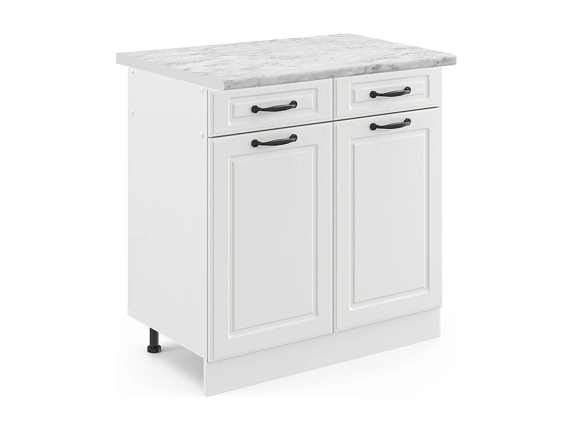 Meuble cuisine blanc campagne 80x60x81.6 r-line