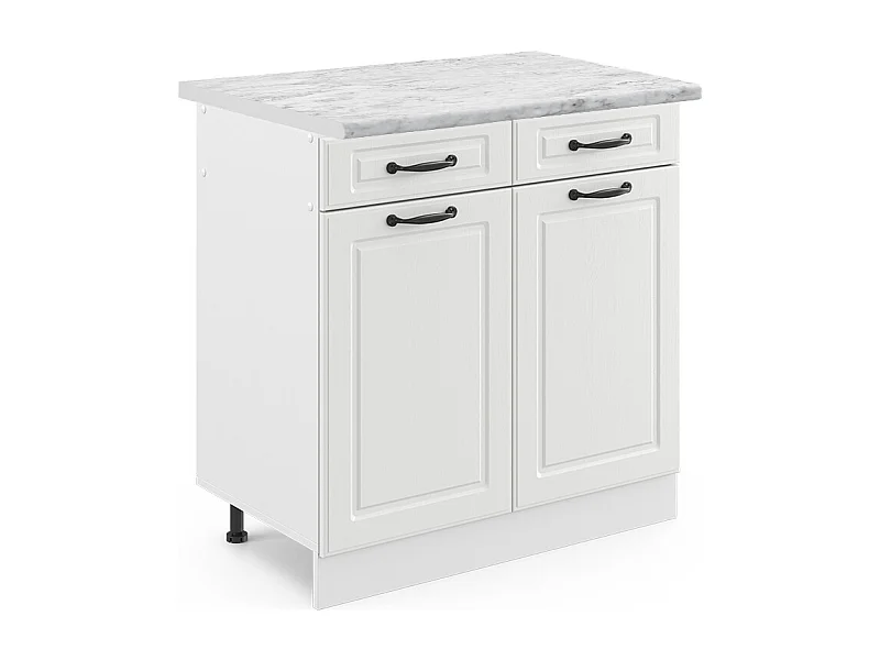 Meuble cuisine blanc campagne 80x60x81.6 r-line