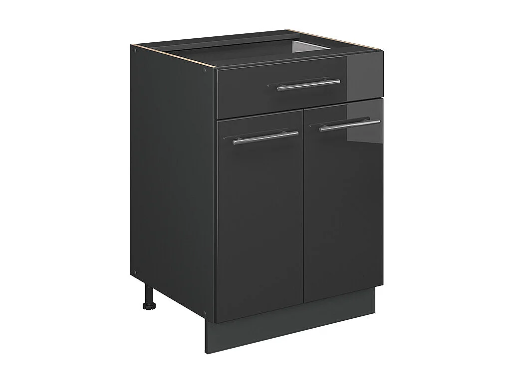 Küchenunterschrank anthrazit hochglanz 60x60x82 fame-line