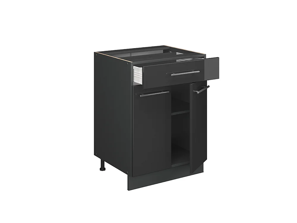 Küchenunterschrank anthrazit hochglanz 60x60x82 fame-line