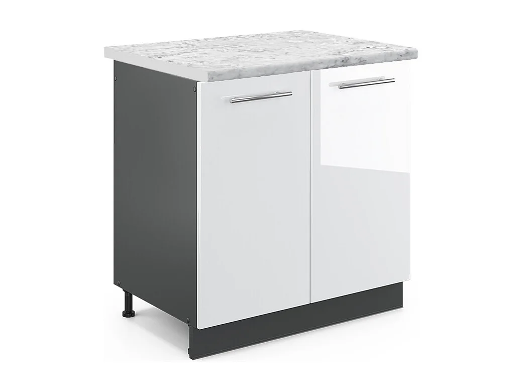 Mobile lavello cucina bianco lucido 80x60x82 fame-line