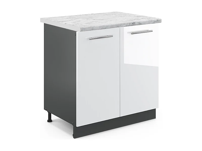 Spülenunterschrank weiß hochglanz 80x60x82 fame-line