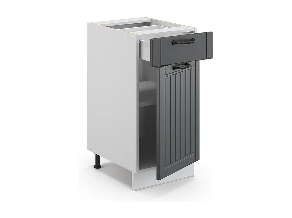 Mueble bajo de cocina antracita casa de campo 40x60x82 fame-line