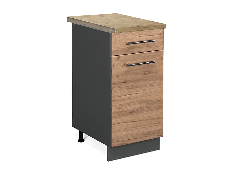 Mueble bajo de cocina roble dorado 40x60x82 fame-line