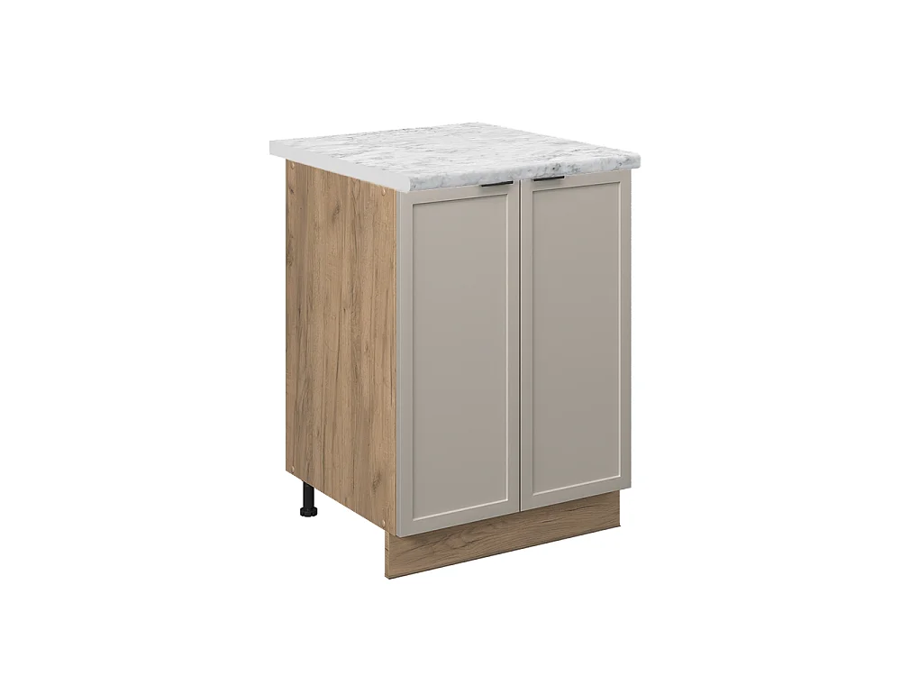 Meuble bas de cuisine grisbeige 60x60x82 fame-line