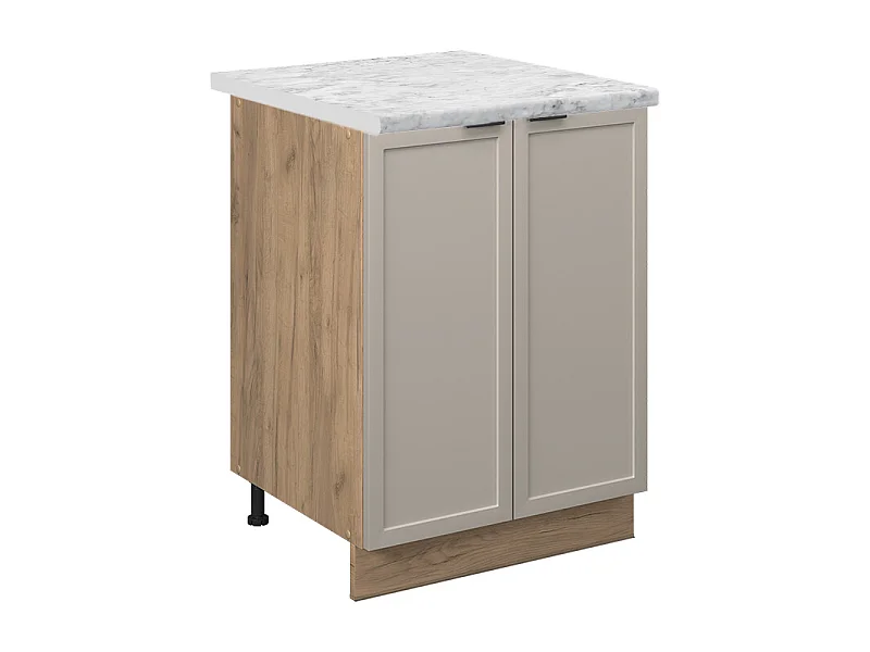 Meuble bas de cuisine grisbeige 60x60x82 fame-line