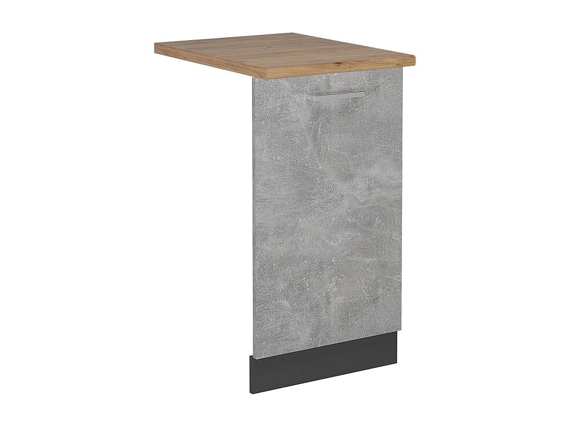 Panel frontal del lavavajillas hormigón 45x1.6x81.8 r-line