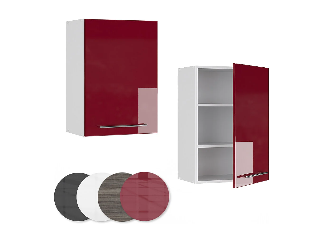 Hängeschrank bordeaux hochglanz 50x34.1x72 fame-line