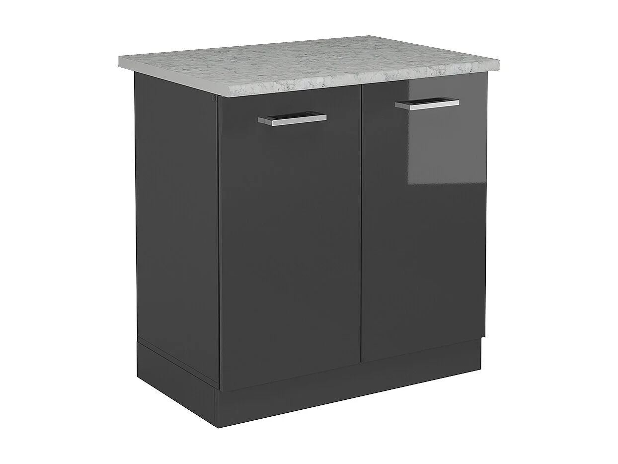 Mobile lavello cucina antracite lucido 80x60x81.6 r-line
