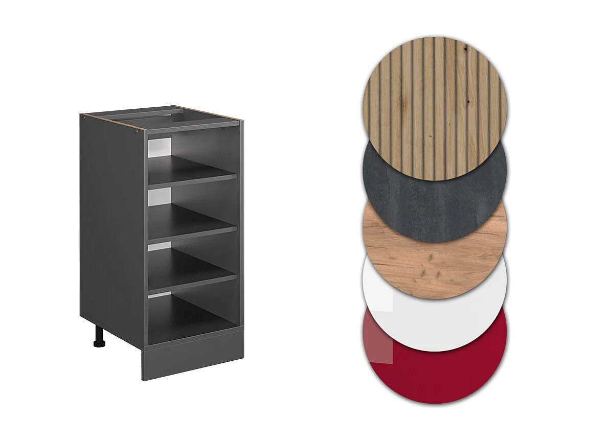 Küchenregal anthrazit 40x60x81.6 r-line