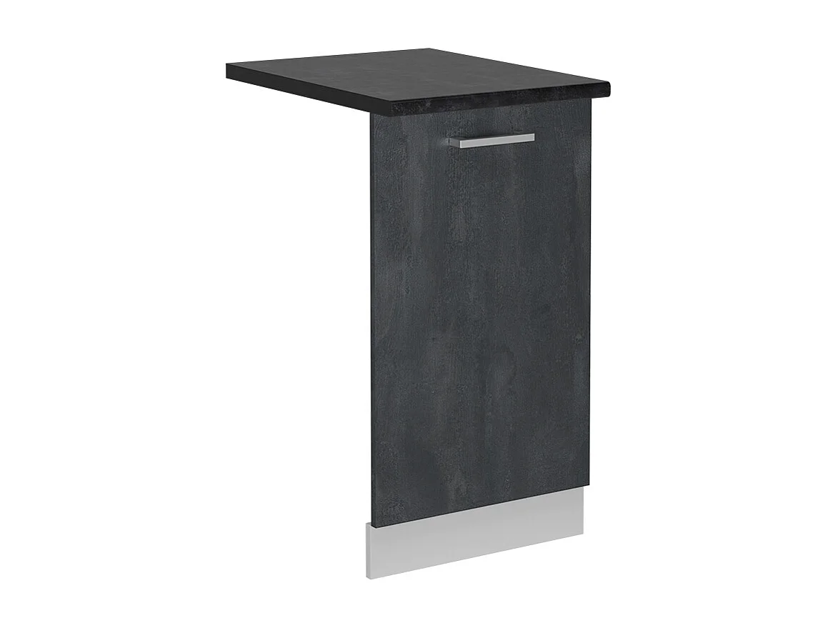 Façade de lave-vaisselle béton noir 45x1.6x81.8 r-line