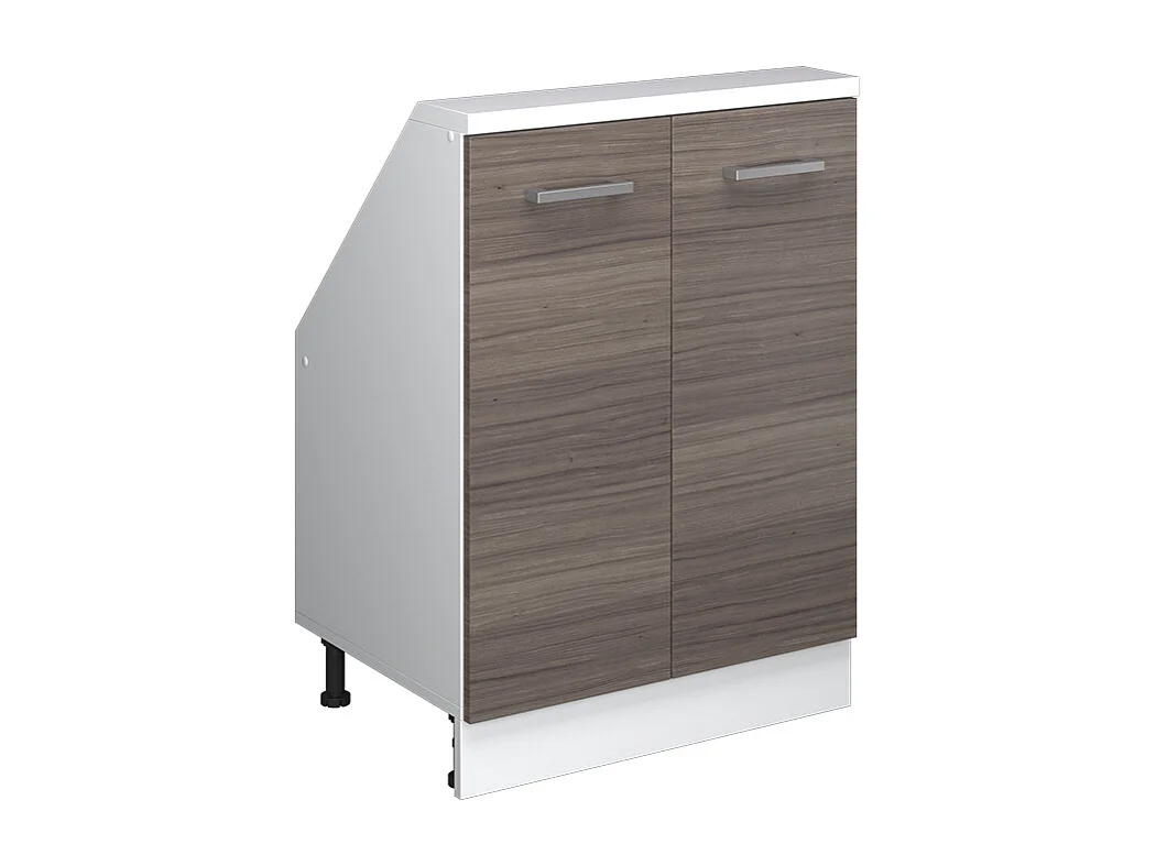 Küchenschrank für Dachschrägen edelgrau 60x46x81.6 r-line