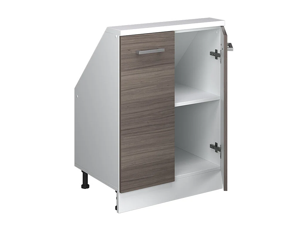 Küchenschrank für Dachschrägen edelgrau 60x46x81.6 r-line
