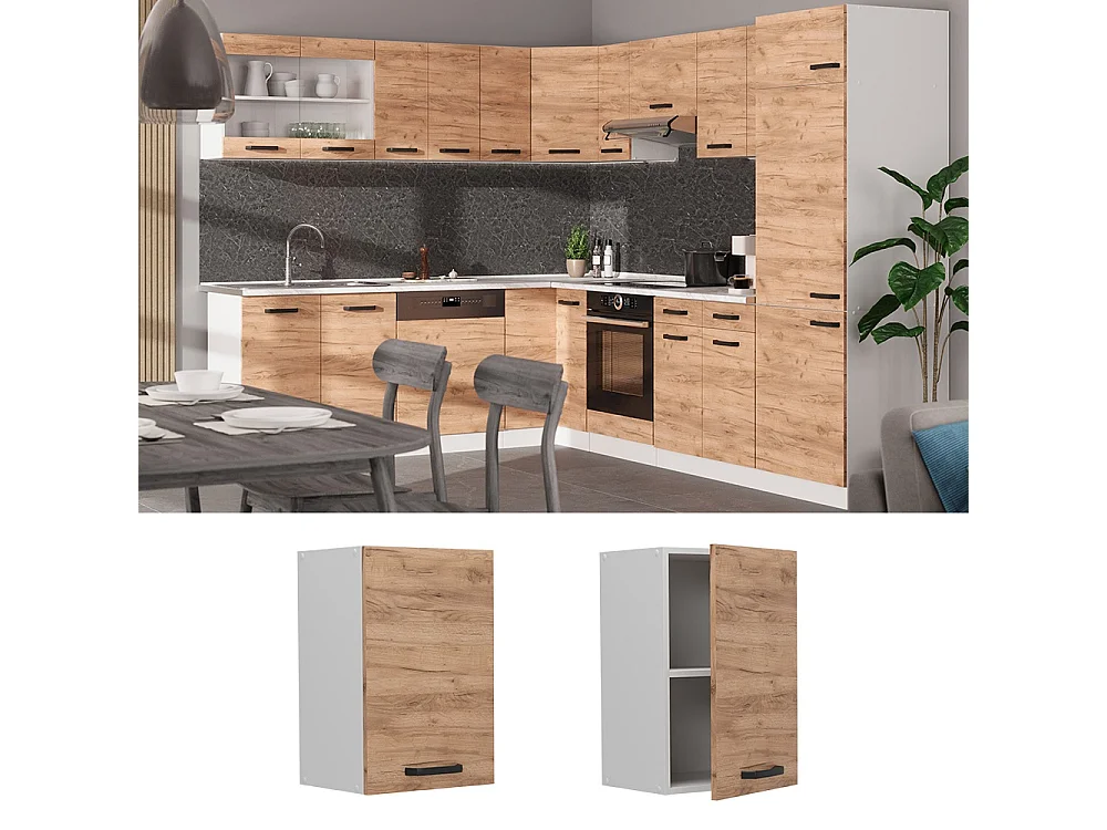 Wall cabinet gold power oak 40x31x60 r-line