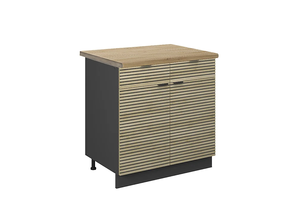 Keukenonderkast eiken paneel 80x60x82 fame-line