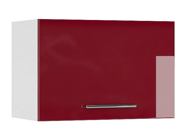 Elément haut de cuisine rouge bordeaux haute brillance 60x34.1x40 fame-line