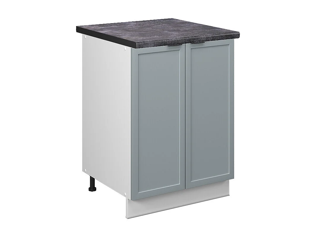 Meuble bas de cuisine bleu clair-gris 60x60x82 fame-line