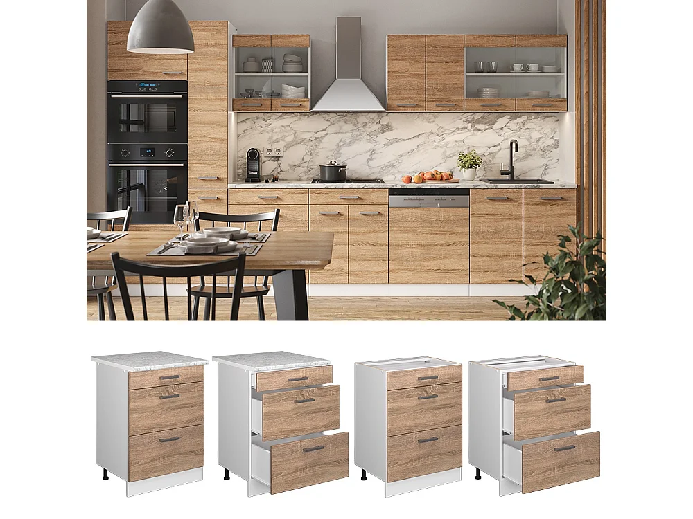 Meuble cuisine sonoma 60x46x81.6 r-line