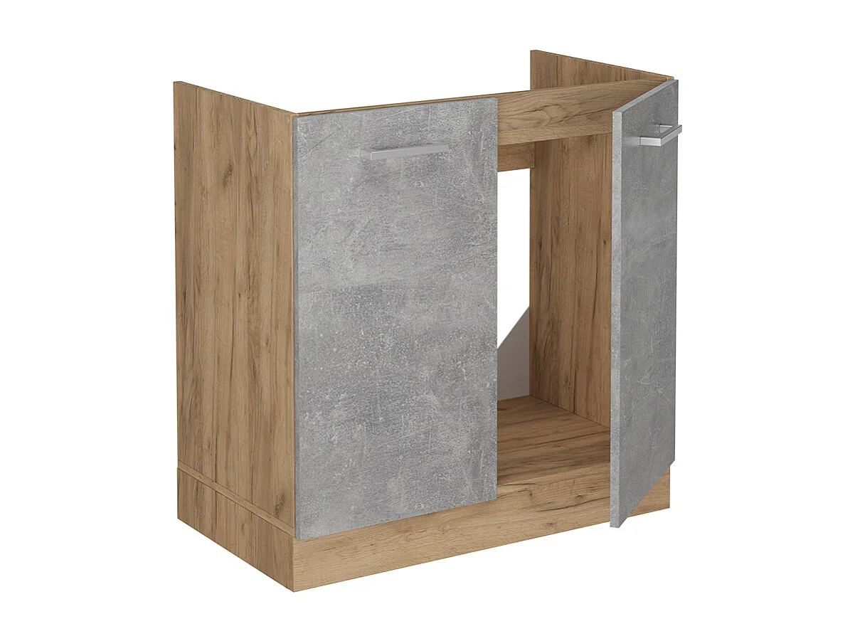 Mobile lavello cucina calcestruzzo 80x60x81.6 r-line