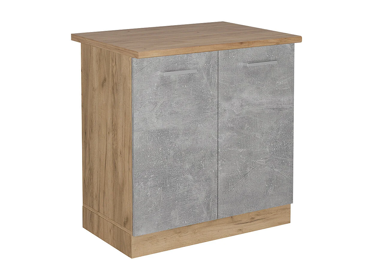 Meuble bas sous-évier béton 80x60x81.6 r-line