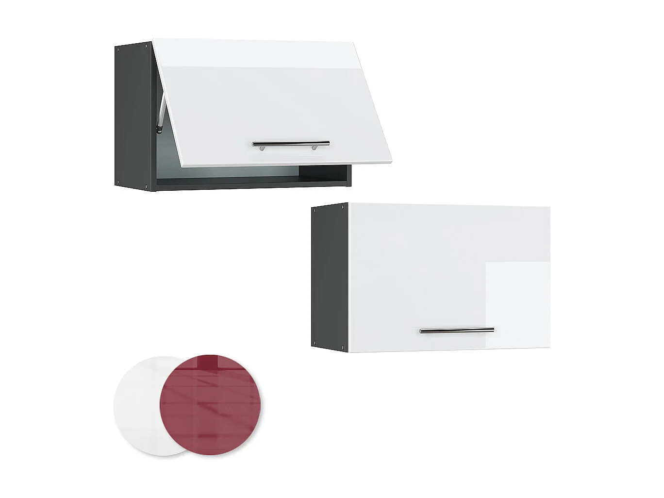 Pensile da cucina bianco lucido 60x34.1x40 fame-line