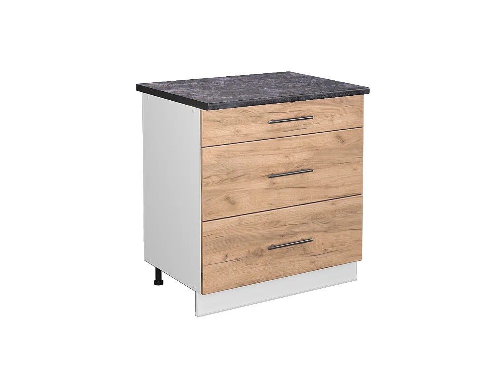Meuble cuisine chêne de force doré 80x60x82 fame-line