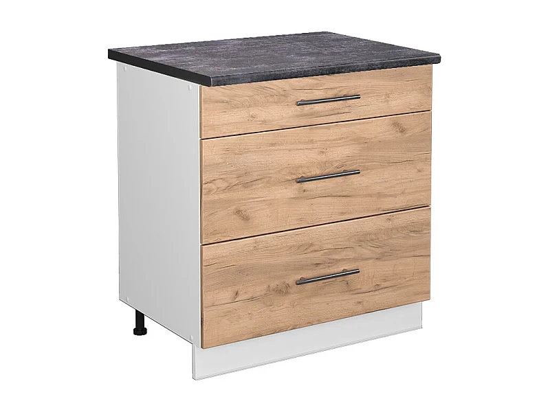 Meuble cuisine chêne de force doré 80x60x82 fame-line