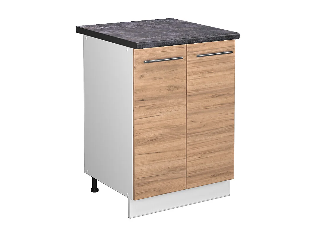 Mobiletto base cucina quercia dorata 60x60x82 fame-line