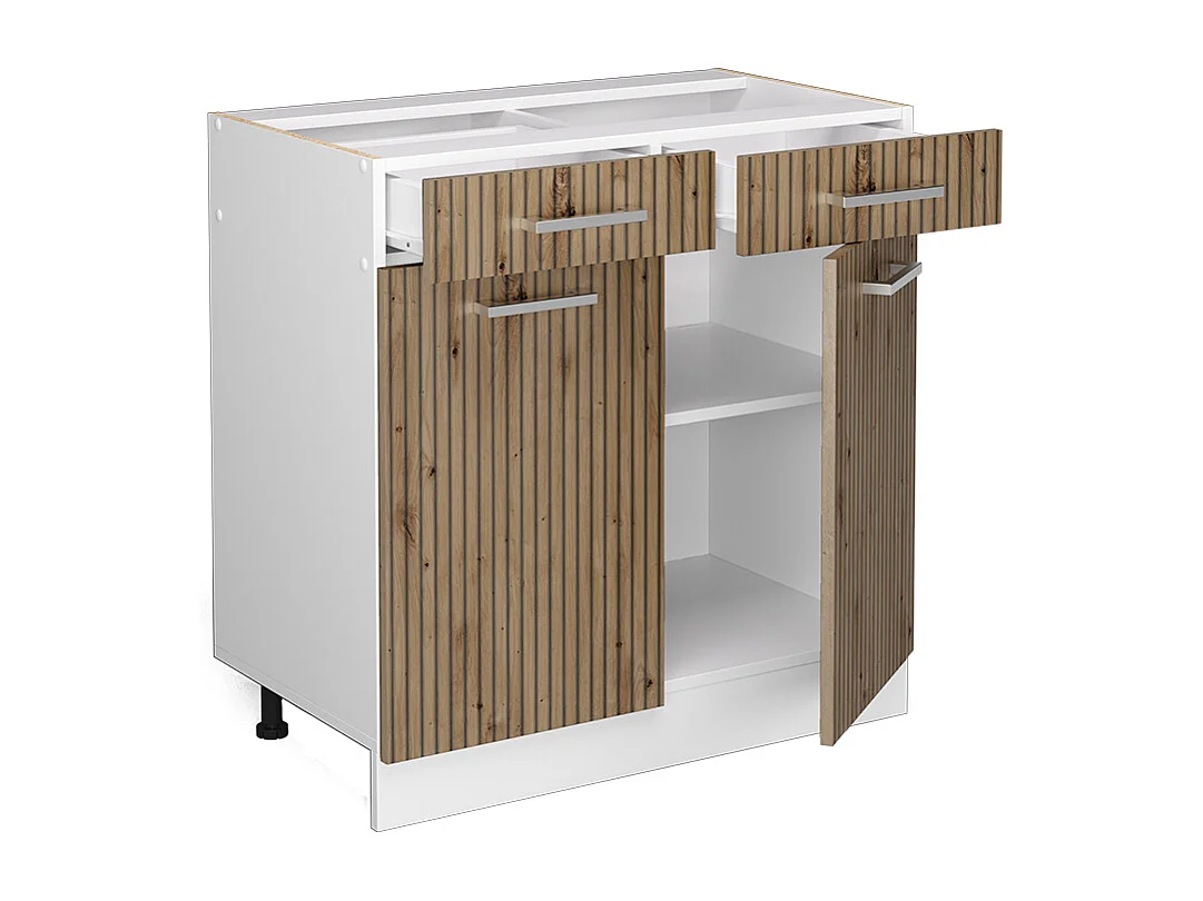 Küchenunterschrank artisan-eiche 80x46x81.6 r-line