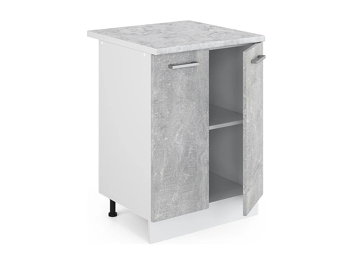 Meuble bas de cuisine béton 60x60x81.6 r-line