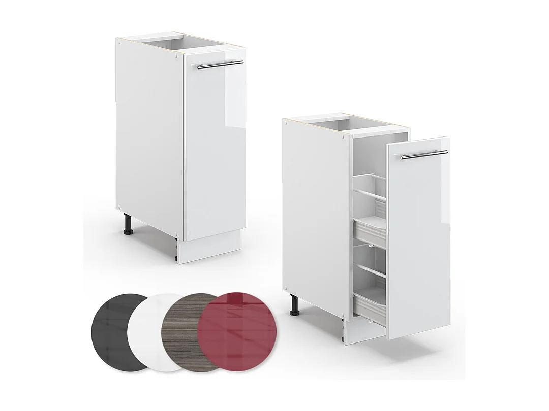 Armario de farmacia blanco alto brillo 30x60x82 fame-line