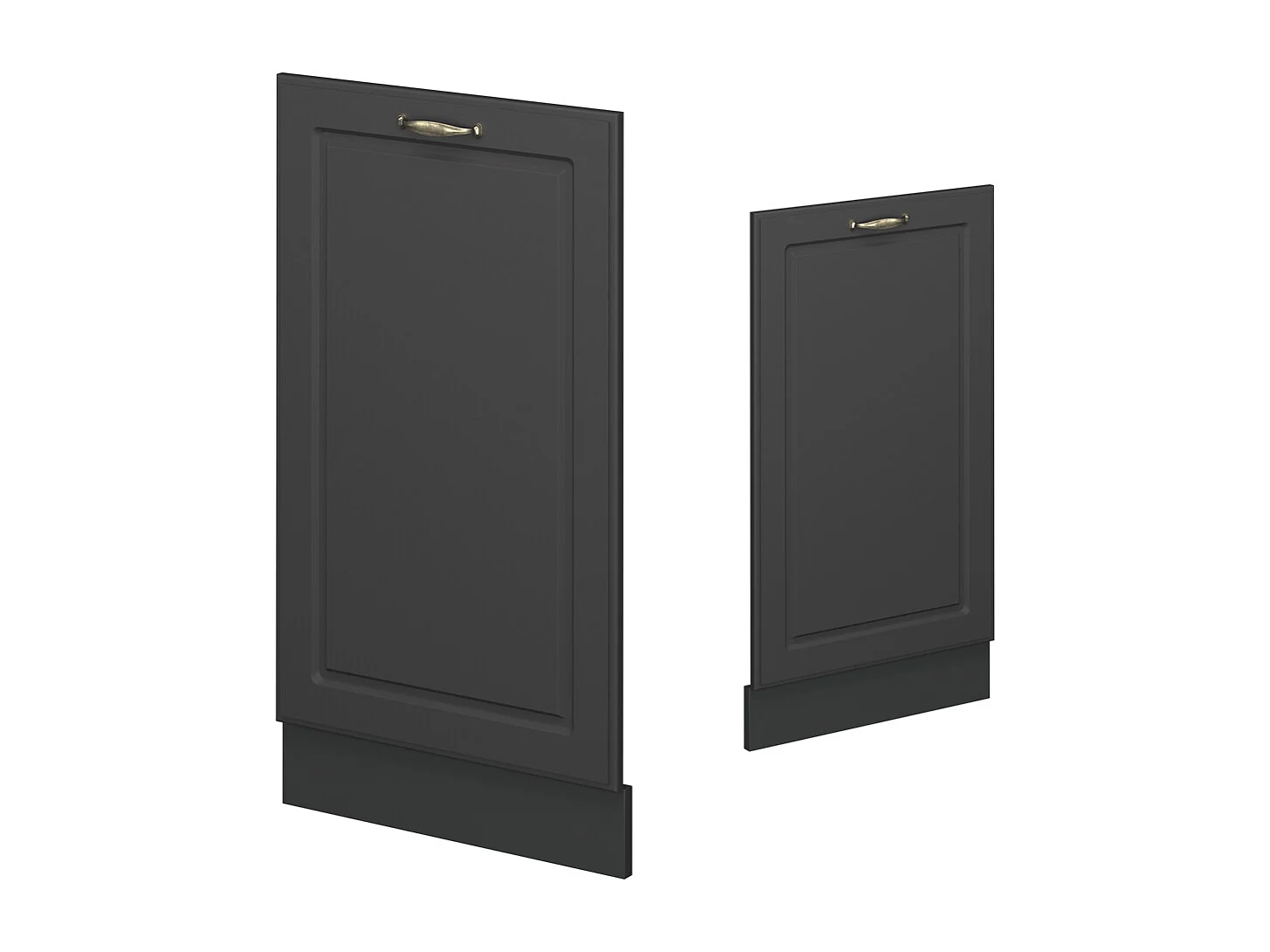 Panel frontal del lavavajillas antracita-oro landhaus 45x1.6x81.8 fame-line