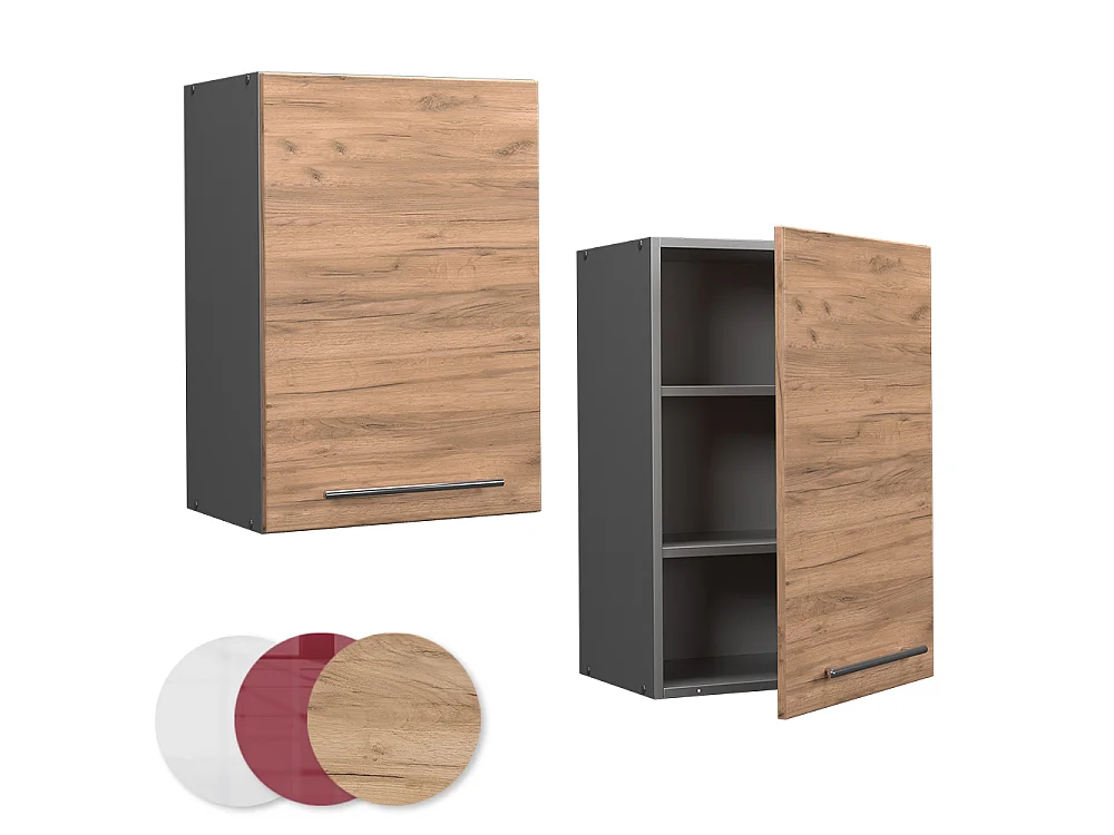 Wall cabinet gold power oak 50x34.1x72 fame-line