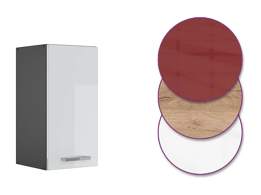 Armario colgante blanco alto brillo 30x31x60 r-line