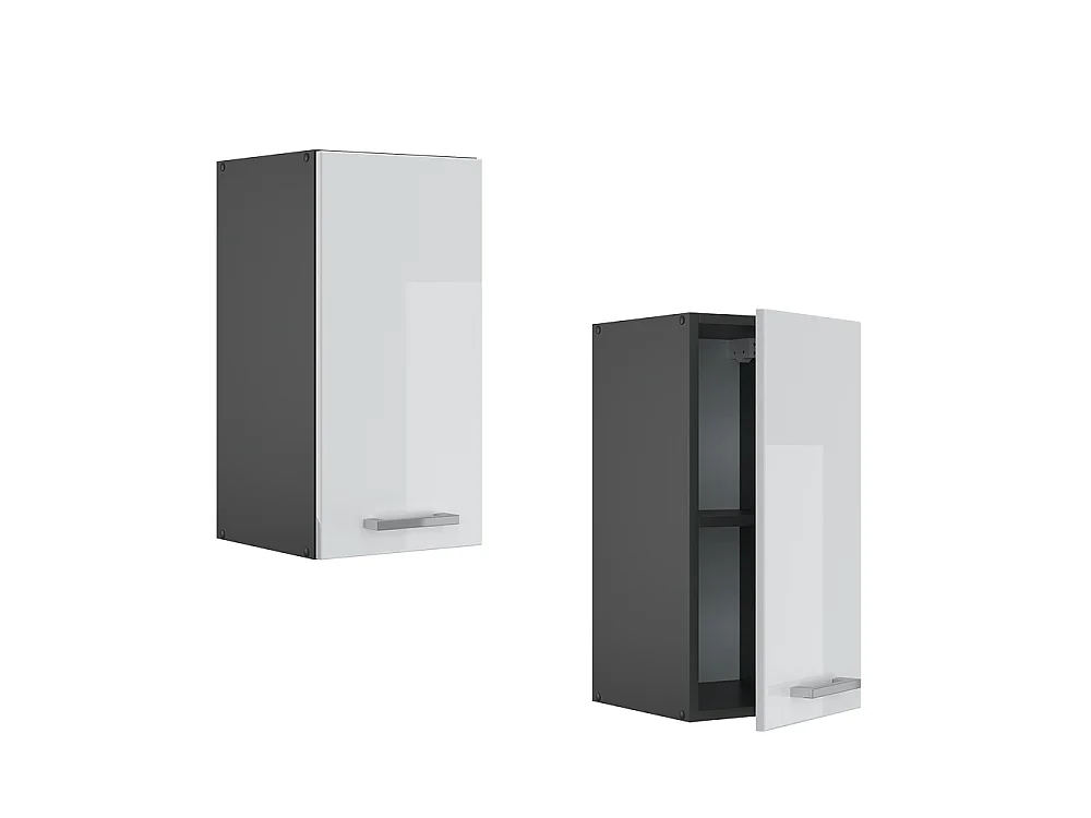 Wall cabinet white high gloss 30x31x60 r-line