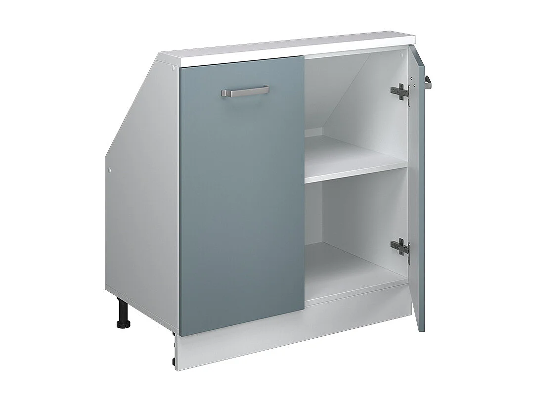 Meuble sous pente bleu-gris 80x46x81.6 r-line