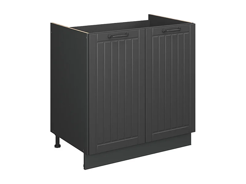 Armario bajo para fregadero gris oscuro 80x51.6x82 fame-line