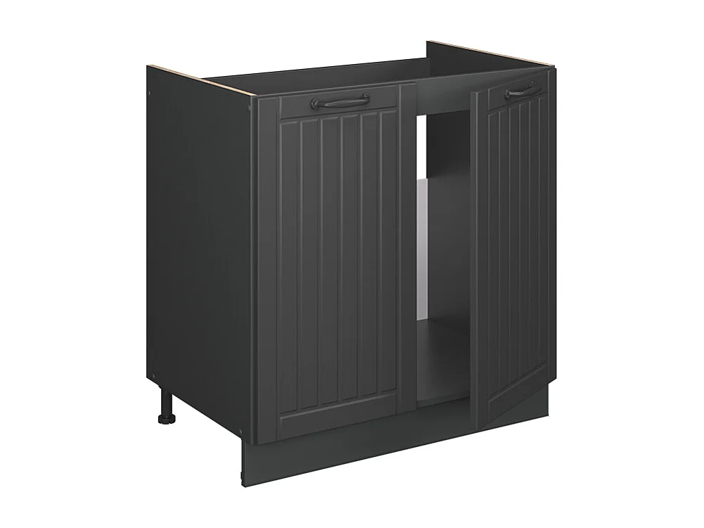 Armario bajo para fregadero gris oscuro 80x51.6x82 fame-line